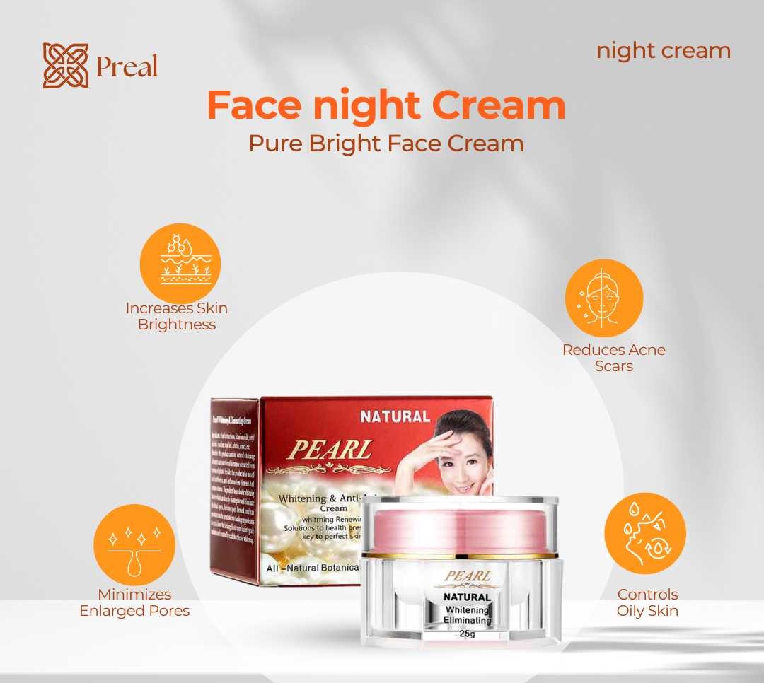 Natural Pearl Whitening & Anti Aging Cream!